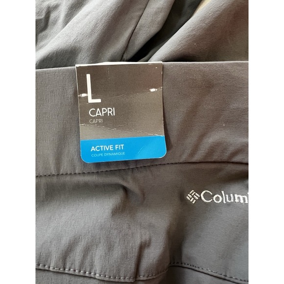 NWT Columbia Women's Size L W 34" L 18"Active Fit Omni-Shield Pull-on Capri - Picture 5 of 12